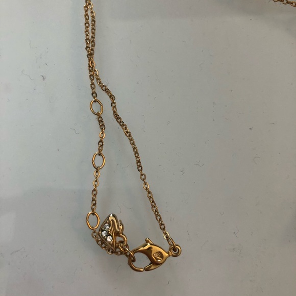 Swarovski Gold Knot necklace - Picture 5 of 5